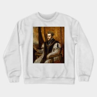 King Philip II of Spain by Titian Crewneck Sweatshirt
